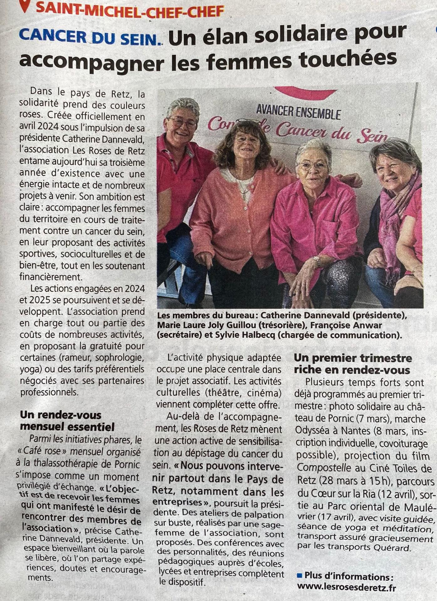 Article du courrier du pays de retz le vendredi 20 mars 2026